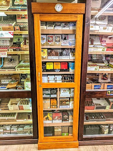 Walk-in humidor and cigars
