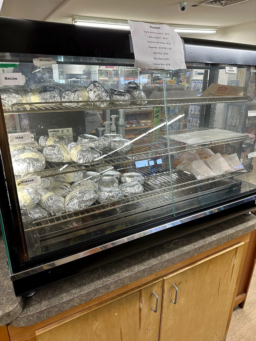 Grab and go deli case